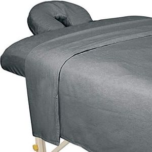 ForPro Premium Flanel 3-delige Massagevelset, Cool Grey
