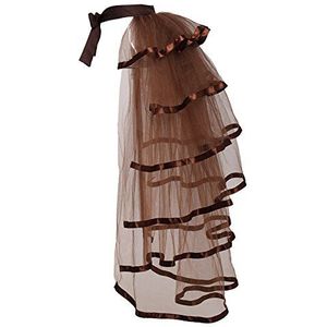 Graceart Steampunk kostuum voor dames, ruches, saris, tutu, petticoat, onderrok, Halloween, cosplay, victoriaanse jurk