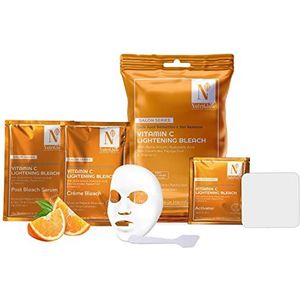 Nutriglow Advanced Organics Vitamin C Bleach for Tan Removal, and Hair Lightening (6 In 1) - 20G