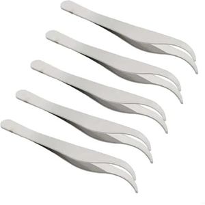 5-pack Kleine Pincetten For Het Plukken Van Haar, Het Verwijderen Van Mee-eters En Fijn Detailwerk