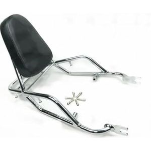 Motorfiets Bagagedrager Voor Kawasaki W400 W650 W800 2018 2019 2020 Motorfiets Rugleuning Rek Accessoires Motorcylce Bagagerek(Chrome)