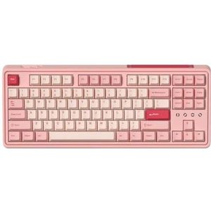 QPSJXN Mechanisch toetsenbord CMK87-SAM 87 toetsen drie modi draadloos Bluetooth Wired Swap PBT keycaps meerdere apparaten (TTC Love Switch)