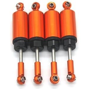 For MN 128 accessoires MN86S mn128 RC afstandsbediening auto metalen onderdelen met ingebouwde lente schokdemper(Orange)
