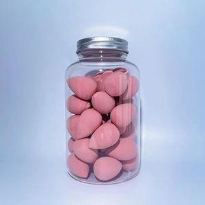 4~100 Stuks Mini Make-Ei Zachte Kleine Cosmetische Bladerdeeg Spons Droog Nat Gebruik Schoonheid Ei Facial Foundation crème Concealer Makeup Tools (Color : 40Pcs Pink D)