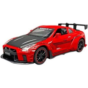 Mini Legering Klassieke Auto Voor GTR R35 1:32 Sportwagen Legering Automodel Diecasts & Speelgoedvoertuigen Speelgoedauto's Speelgoed (Color : Red)