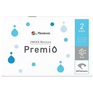 Menicon Menisoft S weeklenzen, zacht, 6 stuks/BC 8,60 mm/DIA 14,00 mm/dioptrie -4