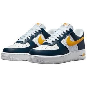 Nike Air Force 1 '07 Heren, Dark Obsidian White University Gold, 7.5 UK, Donker Obsidiaan Wit Universiteit Goud, 42 EU