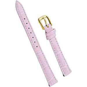 SZCURC 10-24 mm dunne horlogebandjes van echt leer voor meisjes, horlogeband, blauw, groen, paars, reservearmband, roségoud, 18 mm