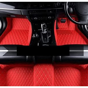 Voor Mazda2 Voor Mazda 2 Voor Demio DJ DL 2015~2022 Auto Lederen Vloermatten Tapijten Interieur Tapijten Onderdelen All-Weather Autovloermatten(RHD Racing Red)