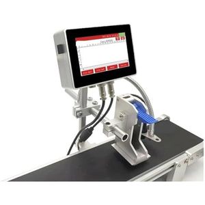 130Pro Industriële online inkjetprinter 12,7 mm nozzle Zilveren behuizing TEKST QR-barcode Batchnummer Logo Datum Labelprinter in meerdere formaten(Sliver)