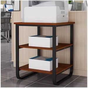 Tafel voor Printer Printerkastje Printerplank 3-laags Kantoorrek Scannerafwerkingsrek Kantooropslagrek Printertafel Printertafel Printerstandaard(A)