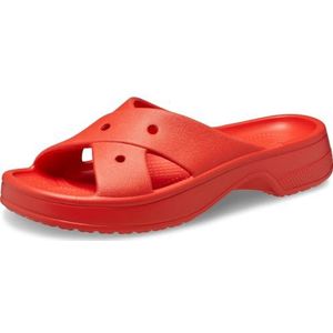 Crocs Women's Cross Strap Sandal with LiteRide Comfort Cherry Red 7 Medium