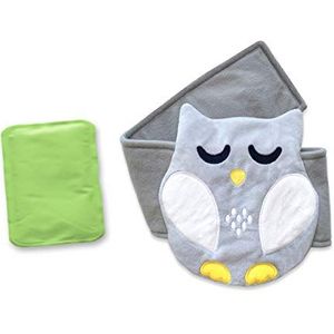 Babykoliek, gas en maagklachten – Belly Hugger – Een rustgevende warmte gecombineerd met zachte compressie (grijs-wit)