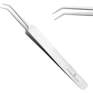 Schwertkrone Gebogen pincet, tekenpincet, horlogemakerspincet, splinterpincet, gebogen 11,5 cm pincet, spits voor modelbouw