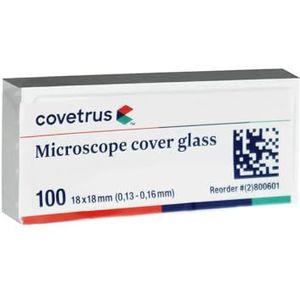 COVETRUS Afdekkingen voor microscopie 18 x 18 mm, 100 stuks