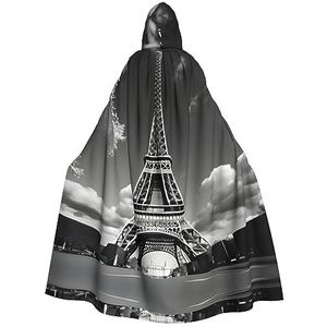 Parijs Eiffeltoren En Wolk Party Decoratie Cape, Vampier Mantel, Voor Vakantie Evenementen En Halloween Serie