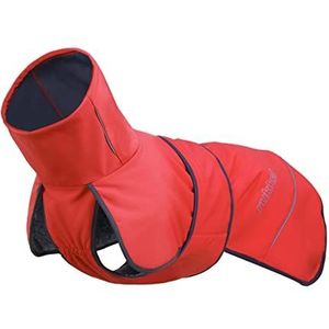 Rukka Pets Windy Thermal Jacket - Warme Softshell jas voor honden - 9 maten - Zwart of Koraalrood - Kleur: Coral red, Maat: Maat 65