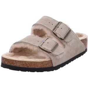 Suède leren sandalen met bont Birkenstock Arizona Shearling
