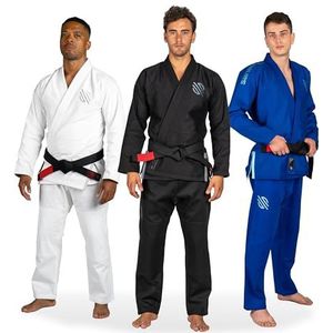 Sanabul Essentiële BJJ Gi voor Mannen Braziliaanse Jiu Jitsu Gi Lichtgewicht Voorgekrompen Stof voor Jiu-Jitsu Training & Competitie