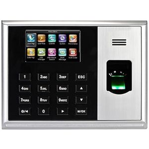 Inklokken in Machine, S30 TCP/IP Biometrische Vingerafdruk Tijdregistratie Optioneel 13,56 MHZ MF IC Kaartlezer Vingerafdruk Tijdregistratie Tijdklok Kantoorponsklok(Color:White,Size:OTHER_1)