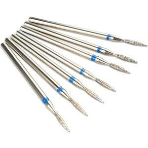 Een spijkerboor Nagelboorbits, 7-pack, diamantfreesjes, veelkleurige accessoires(Deep Blue)