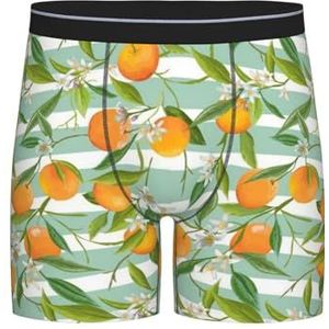 GRatka Boxer slips, heren onderbroek Boxer Shorts been Boxer Briefs grappig nieuwigheid ondergoed, sinaasappels citrus patroon, zoals afgebeeld, XXL