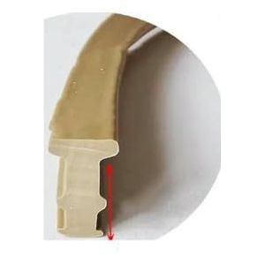 1/3/5 meter volledige grootte siliconen rubber T-vormige afdichtstrip deur raam glas kiervuller geluidsisolatie waterdicht winddicht-T-25 7x9.5mm-3 M