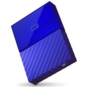 WD My Passport Mobile WDBYFT0020BBL-WESN 2TB externe harde schijf (6,4 cm (2,5 inch), met wachtwoordbeveiliging, standaard oppervlak) blauw