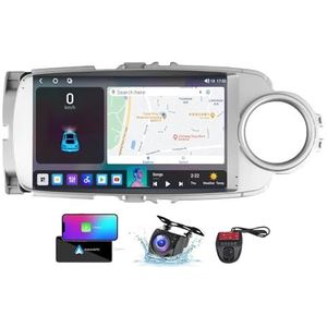 9 Inch Touchscreen Dubbel DIN Autoradio Compatibel met Toyota Yaris 2012-2017 met FM RDS DAB+ Autoradio Stuurbediening WiFi 4G Draadloze Carplay Android Auto Bluetooth 5.0 DSP(RHD,NF-6)