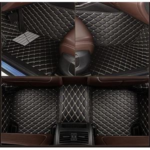 Waterdichte Autotapijten Aangepaste Autovloermat Interieurdetails Auto-accessoires Tapijt Voor Toyota Voor HARRIER 2022 All weather antislipmat(Zwartbeige)