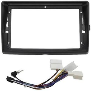 9 Inch Autoradio Stereo 2 Din Hoofdunit GPS MP5-speler Dashboard Fascia Paneel Frame Installatie Voor TOYOTA Voor Sienna 2004-2010 Auto Fascia Radio Paneel(Frame With Cable)