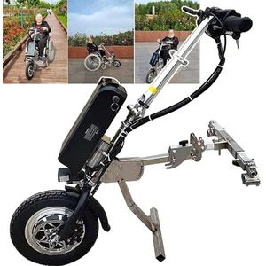 500 W Elektrische Handfiets-Rolstoelbevestiging, Rolstoeltrekker, Met Voorlicht + Luidspreker, 3 Snelheden/Vaarbereik: 65 Km, 17 Ah Batterij,B