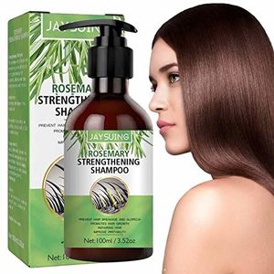 Rozemarijn Shampoo | Shampoo voor jeukende hoofdhuid Natuurlijke plantaardige formule Rozemarijnshampoo,3,52oz effectieve hoofdhuidverzorgingsshampoo voor dunner wordend haar, olie, krullend en Yuab
