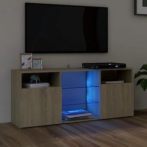 DIGBYS TV Kast met LED Verlichting Sonoma Eiken 120x30x50 cm