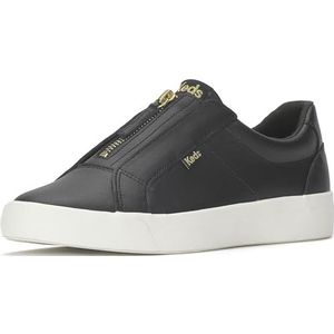 Keds Dames Przip-6 Fashion Sneaker, zwart leer, 3 UK