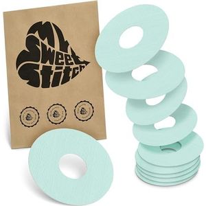 MySweetStitch - 10 x KatheterPatch, Katheterplakker met sterke hechting, Infusiepleister voor insulinepomp-infusieset (bijv. MiniMed, T:slim en Medtronic Guardian), Mint