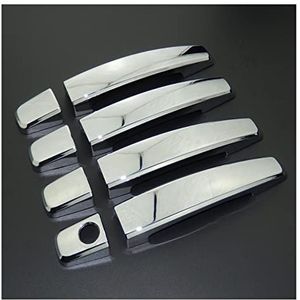 Auto handvat Chrome Deurklink Covers En Deur Bowl Covers Auto Styling Versieren Voor Opel Voor Antara Voor Vauxhall 2006-2017(Door Handle Covers)