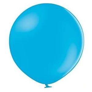 Belbal Latex Pastel Ballonnen (Pack van 100) (One Size) (Cyaan)