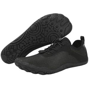 G4ZS5Z0G1 Blotevoetenschoenen voor dames en heren, antislip brede teen box wandelen waterschoenen, gezond, Zwart A, 38.5 EU