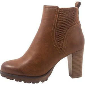 Elara Dames Enkellaarsjes Chunkyrayan BZ66019-KB Camel-36