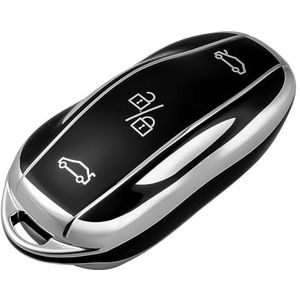 Autosleutel beschermhoes Autosleutelbehuizing Met Afstandsbediening Smart Keyless Cover Bescherming Shell Voor Tesla Voor Model 3 /S/X/M Auto-interieuraccessoires Sleutel Shell(2)