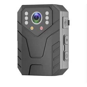 Lichaamscamera 1080P HD DV Action Cam 2 inch IPS touchscreen Nachtzicht Mini-camcorders Draagbaar 1800mAh Wetshandhaving Bodycam for vergaderingen