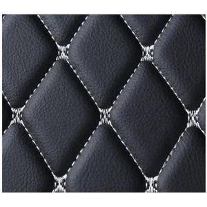 Kofferbakbeschermer PU-leren Kofferbakmatten Voor Carnival 2015-2017 Interieurdetails Auto-accessoires Tapijt Alle Modellen Auto Kofferbakmatten(Black white)