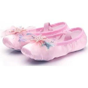 GSJNHY Balletschoenen mooie prinses dans zachte zolen balletschoen kinderen meisjes kat klauw Chinese ballerina oefeningen schoenen, Cherry Pink, 39 EU