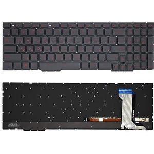 Amerikaans Russisch toetsenbord voor ASUS GL553 GL553VD GL553V GL753 GL753VD GL753V met rode achtergrondverlichting Engels RU SX156362A(RU Red Word Backlit)