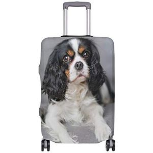 My Daily Cavalier King Charles Spaniel Hond Bagage Cover Past 18-32 Inch Koffer Spandex Reisbagage Protector, Meerkleurig, Small Cover(Fits 18-22 inch luggage), Reizen