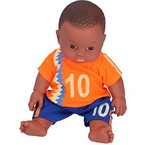 Babypop Speelgoed, Waterige Ogen Wasbaar Haar Simulatie Pop Speelgoed, Buiten Kinderen voor Jongens Thuis (Q12-017 Oranje Blauw Nr. 10)