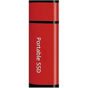 Pocket Ssd Externe Solid State Harde Schijf 1tb /512 gb /128 gb /64 gb, Draagbare Mobiele Backup Opslag, Geschikt voor PC Desktop, Macbook, Laptop, Smartphones (128 GB, Rood)