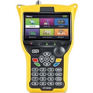 DVB-S2 DVB-T2 DVB-C Combo AHD H.265 Satellietmeter Satellietzoeker Spectrumanalyzer Signaalzoeker Gebruiksvriendelijk(VF 9930Pro With CCTV)