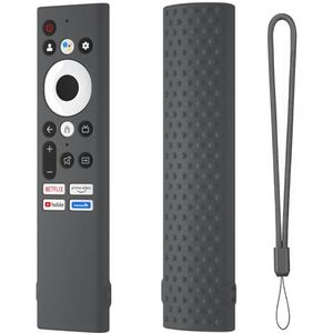 voor Skyworth 55Q20 TC9010 TC9012 RHA-T2 Afstandsbediening Siliconen Hoesje Beschermende Cover Sleeve Shell voor Kodak CAPRO Serie 4K Ultra HD LED TV Afstandsbediening (Donkergrijs)